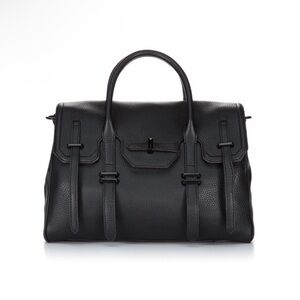 Rebecca Minkoff Large Jules Satchel. Black genuine leather with black hardware.